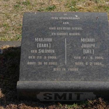 SMIT Michael Joseph 1904-1968 &amp; Marjorie SALOMON 1903-1965