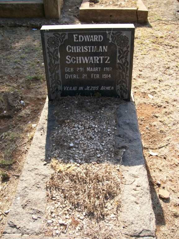 SCHWARTZ Edward Christiaan 1912-1914