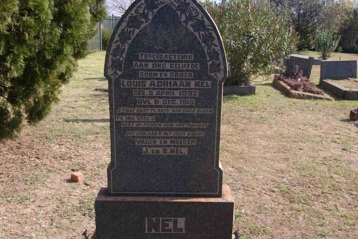 NEL Louis Adriaan 1892-1915