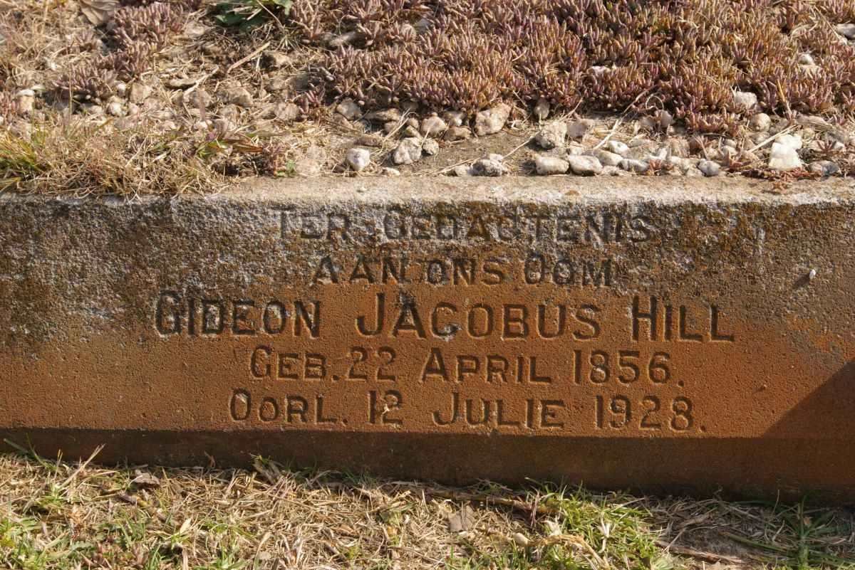 HILL Gideon Jacobs 1856-1928