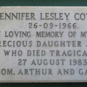 COWLEY Jennifer Lesley 1966-1983