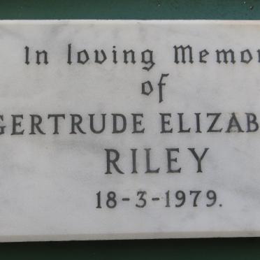 RILEY Gertrude Elizabeth -1979