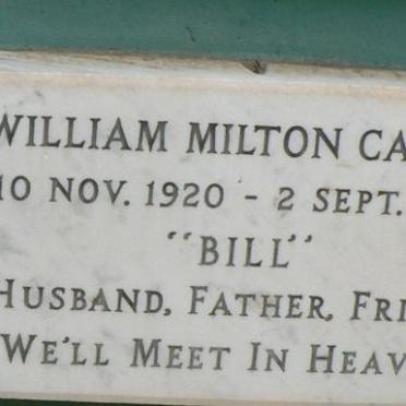 CARTER William Milton 1920-1987