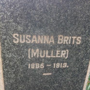 BRITS Susanna nee MULLER 1885-1913