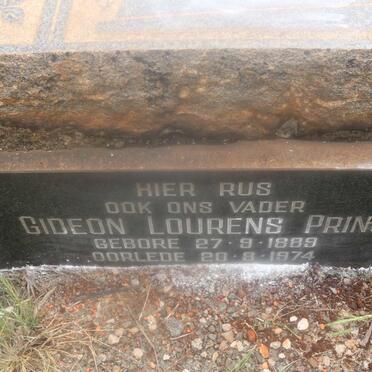 PRINS Gideon Lourens 1889-1974 &amp; Alettha Louisa KEMP 1886-1961