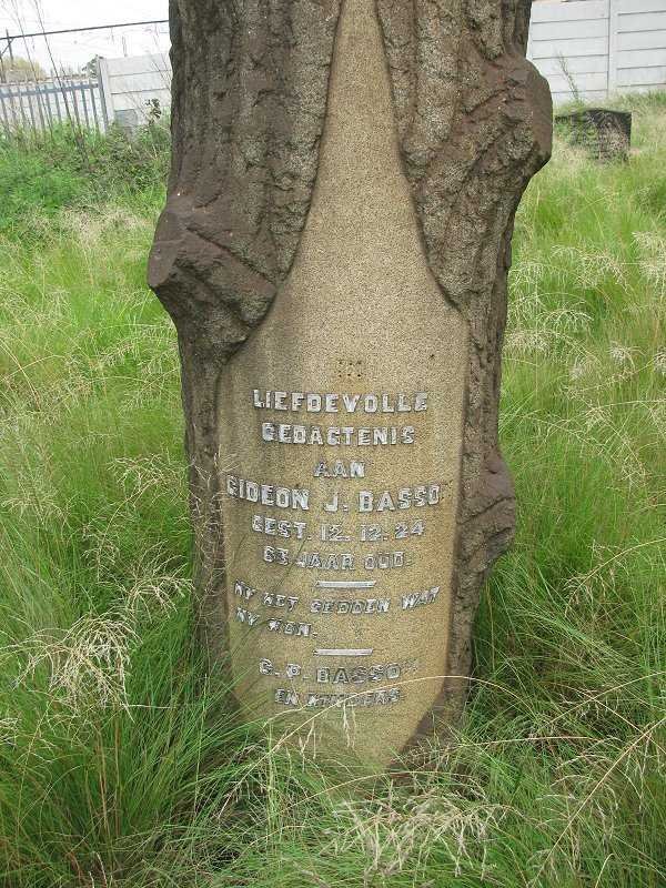 BASSON Gideon J. -1924