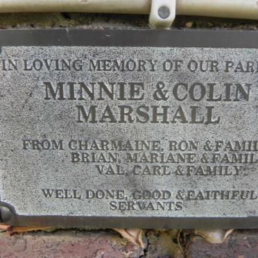 MARSHALL Colin &amp; Minnie