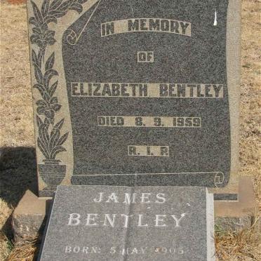 BENTLEY James 1905-1986 &amp; Elizabeth -1959