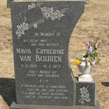 BUUREN Mavis Catherine, van 1926-1973