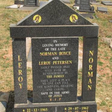 BOYCE Norman 1962-1987 :: PETERSEN Leroy 1965-1994