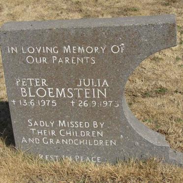 BLOEMSTEIN Peter -1975 &amp; Julia -1975