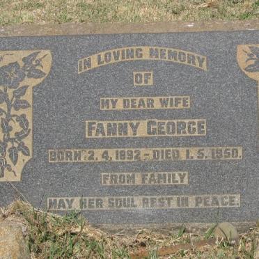 GEORGE Fanny 1892-1950
