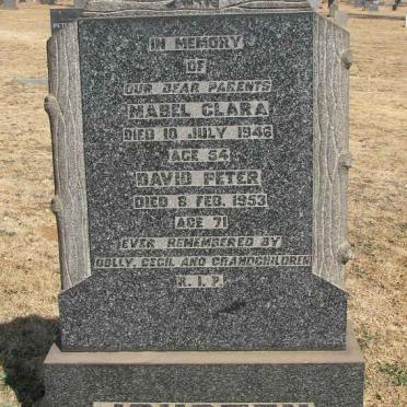 JOUSTEN David Peter -1953 &amp; Mabel Clara -1946