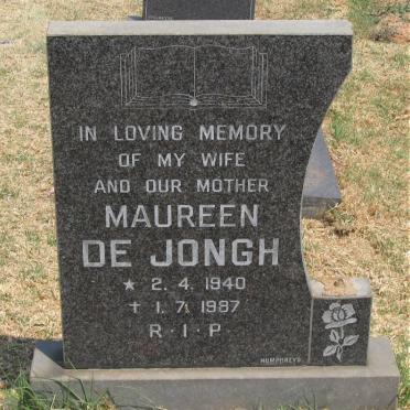 JONGH Maureen, de 1940-1987