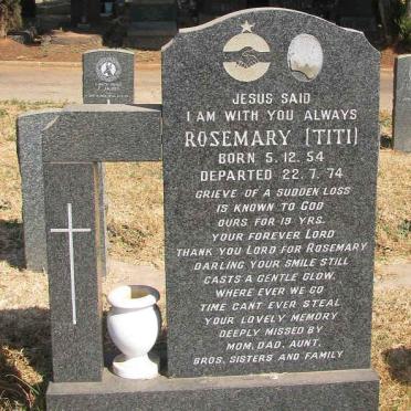 JORDT Rosemary, Malao 1954-1974