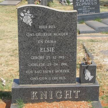 KNIGHT Elsie 1915-1991