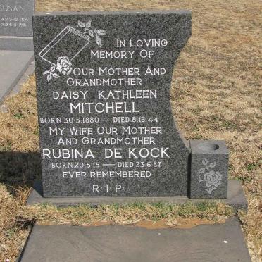 MITCHELL Daisy Kathleen 1880-1944 :: DE KOCK Rubina 1915-1987