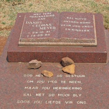 MEYER Daniel Cedras 1941-1985