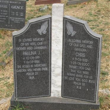 MCKAY Chris 1922-2000 &amp; Paulina J. 1919-1984