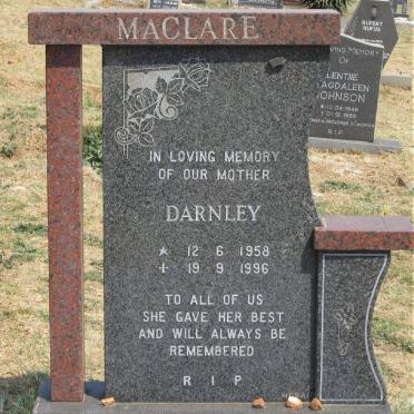 MACLARE Darnley 1958-1996