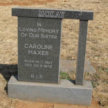 MCKAY Caroline Maxes 1951-1976