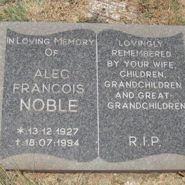 NOBLE Alec Francois 1927-1994