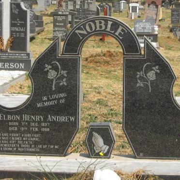 NOBLE Elbon Henry Andrew 1937-1988