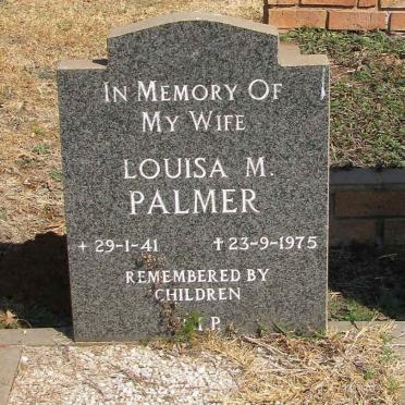 PALMER Louisa M. 1941-1975