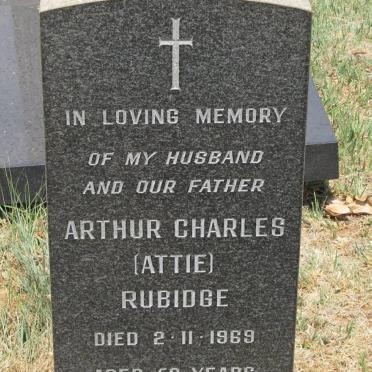 RUBIDGE Arthur Charles -1969
