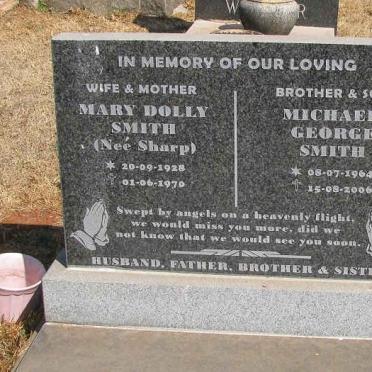 SMITH Mary Dolly nee SHARP 1928-1970 :: SMITH Michael George 1964-2006