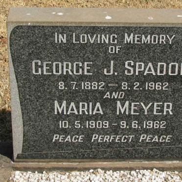 SPADONI George J. 1882-1962 :: MEYER Maria 1909-1962