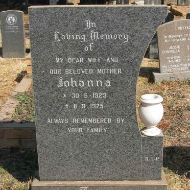 TARR Johanna 1923-1975