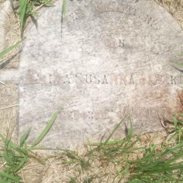 ALBERTS Alida Susanna nee JOUBERT 1820-1894