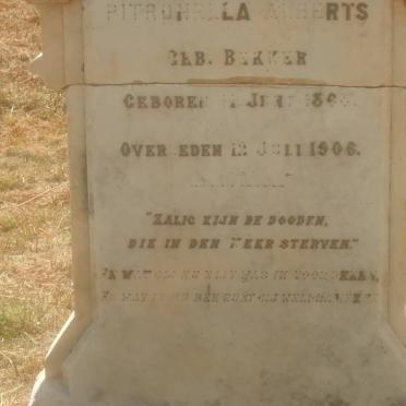 ALBERTS Cornelia Elizabeth Pitronella nee BEKKER 1860-1906