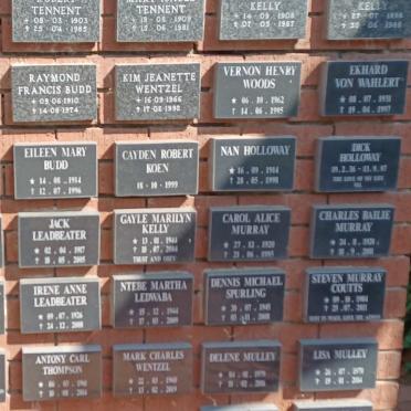 Gauteng, JOHANNESBURG, Sandton, Bryanston, St. Mungo's United Church, Memorial Wall