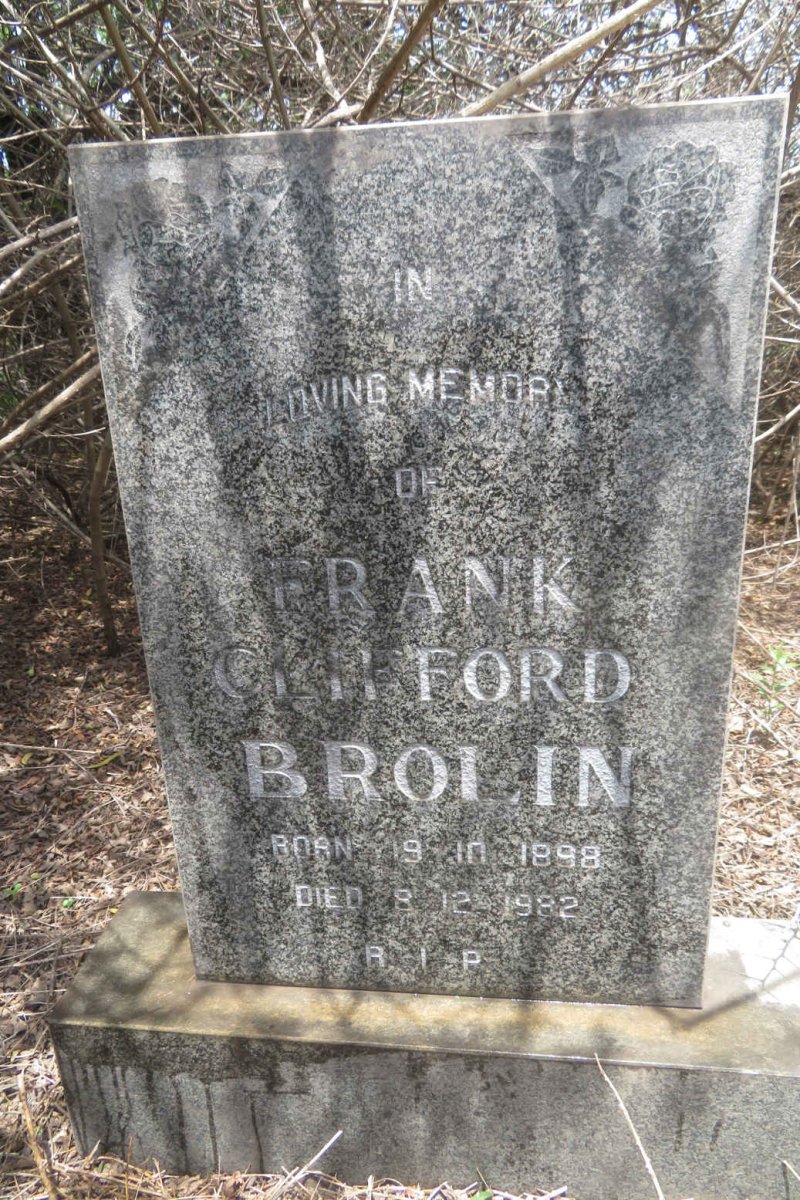 BROLIN Frank Clifford 1898-1982