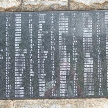 10. Memorial plaque of names of persons who died in the Concentration camp