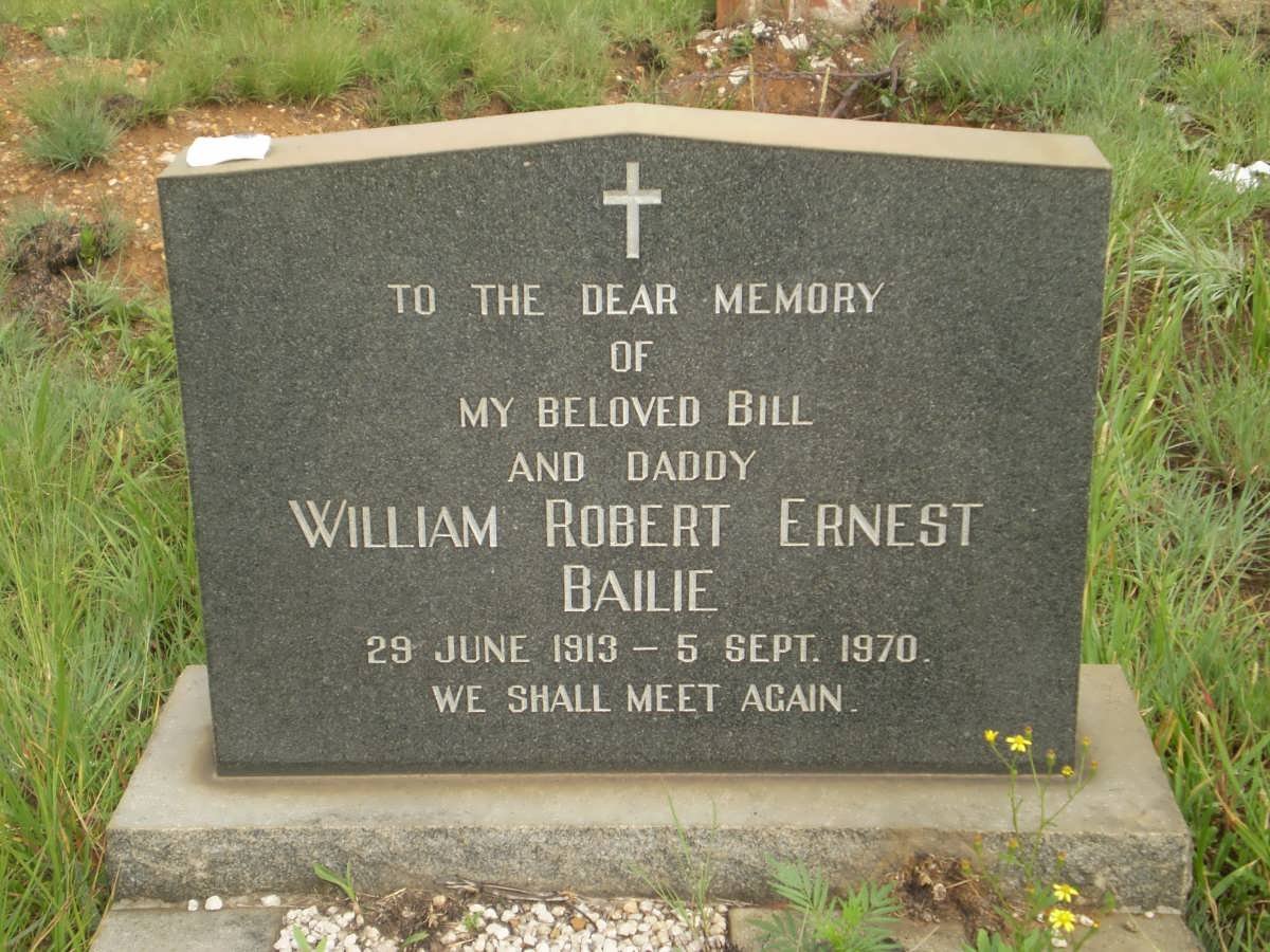 BAILIE William Robert Ernest 1913-1970
