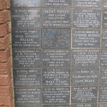 5. Memorial wall 