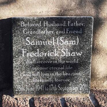 SHAW Samuel Frederick 1941-2011