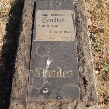 STANDER Hendrik 1950-1950