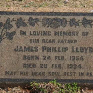 LLOYD James Phillip 1854-1934