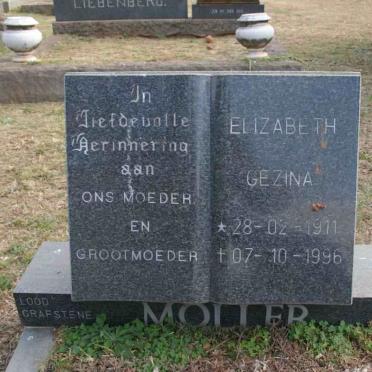 MOLLER Elizabeth Gezina 1911-1996