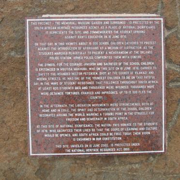 07. Plaque with history on the Memorial Site