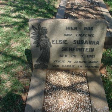 SERFONTEIN Elsie Susanna 1961