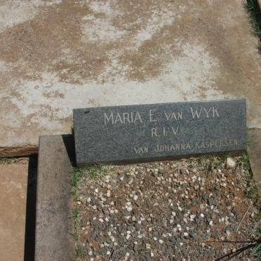 WYK Maria E., van