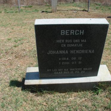 BERGH Johanna Hendriena 1914-2001