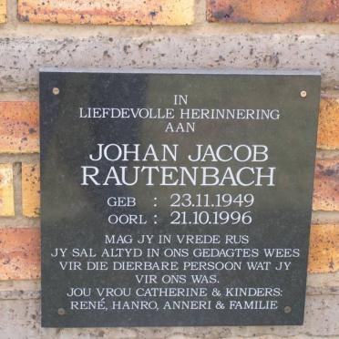 RAUTENBACH Johan Jacob 1949-1996
