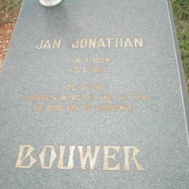 BOUWER Jan Jonathan 1934-197?