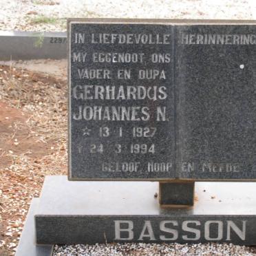 BASSON Gerhardus Johannes N. 1927-1994